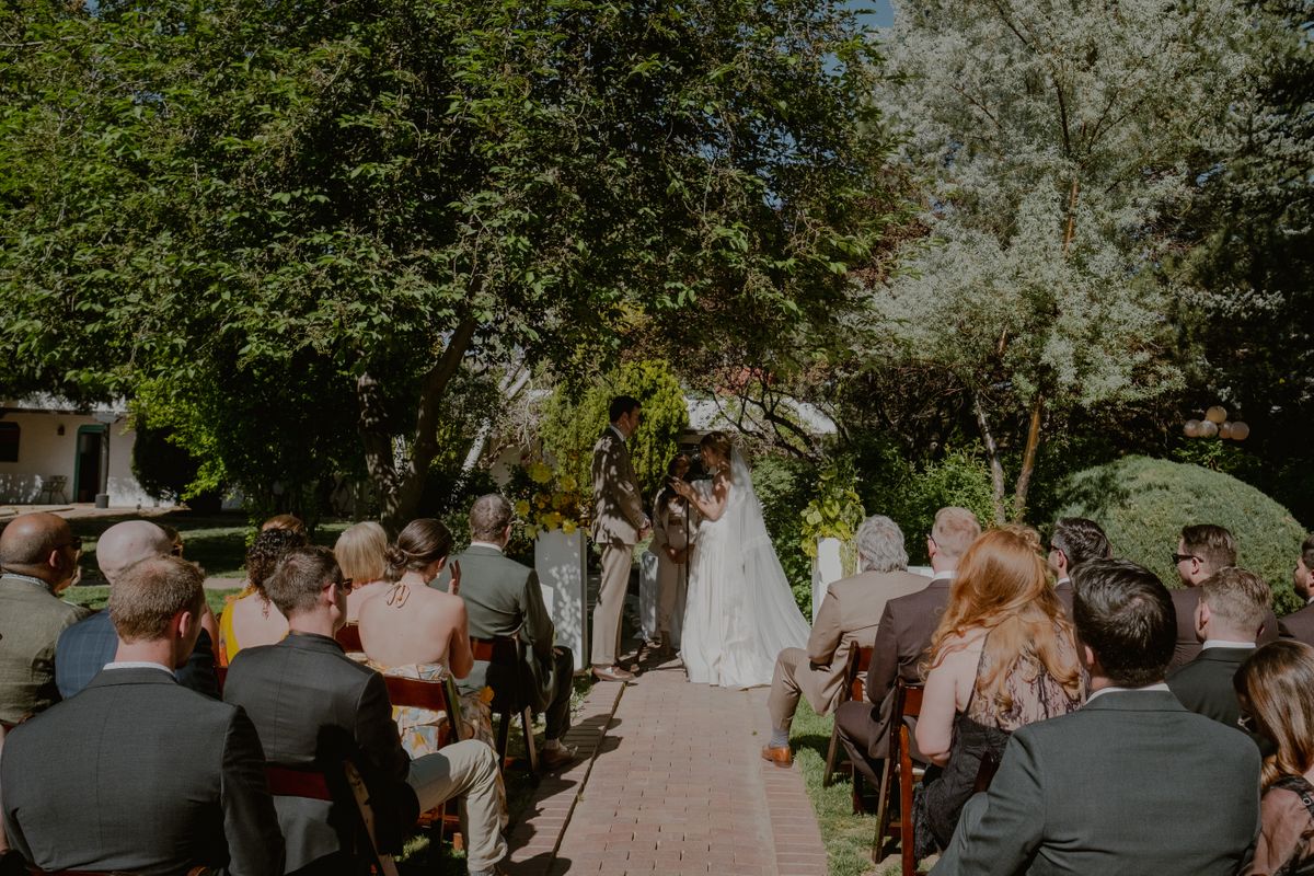 Ceremony in Alamo Courtyard
